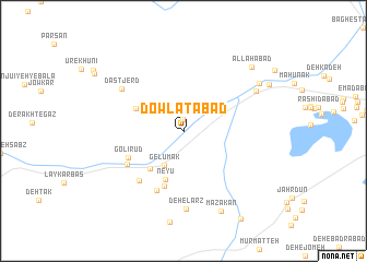 map of Dowlatābād