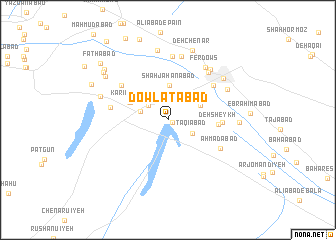 map of Dowlatābād