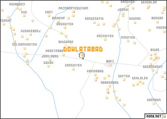 map of Dowlatābād