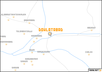 map of Dowlatābād