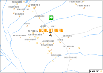 map of Dowlatābād