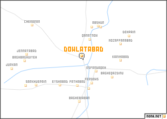 map of Dowlatābād