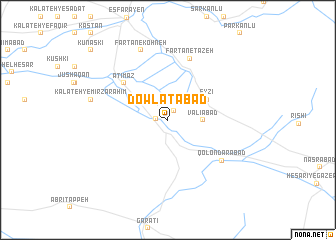 map of Dowlatābād