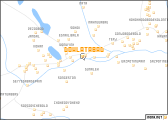 map of Dowlatābād