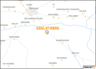map of Dowlatābād