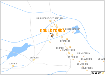 map of Dowlatābād