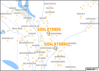 map of Dowlatābād