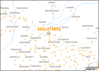 map of Dowlatābād