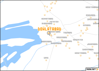 map of Dowlatābād