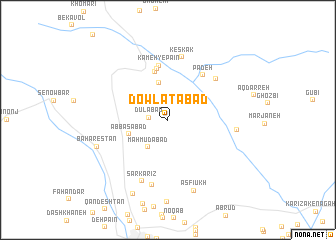 map of Dowlatābād