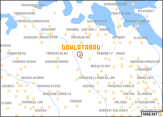 map of Dowlatābād