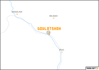 map of Dowlat Shāh