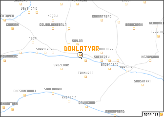 map of Dowlatyār