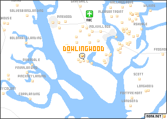 map of Dowlingwood