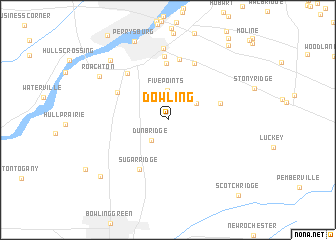 map of Dowling