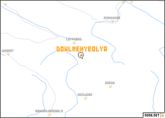 map of Dowlmeh-ye ‘Olyā