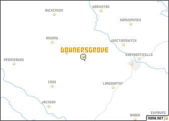 map of Downers Grove