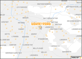 map of Downey Road