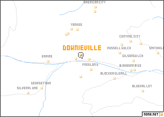 map of Downieville