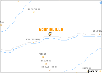 map of Downieville