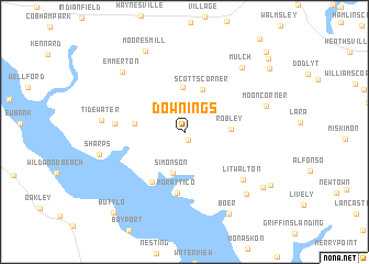 map of Downings