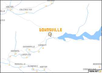 map of Downsville