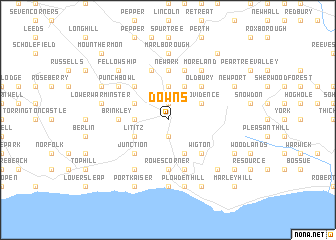 map of Downs