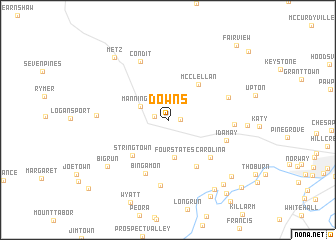 map of Downs