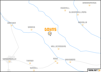 map of Downs