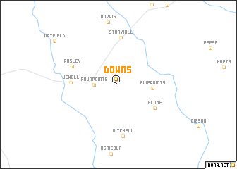 map of Downs