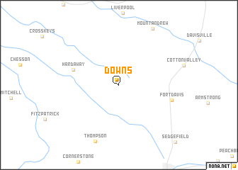 map of Downs