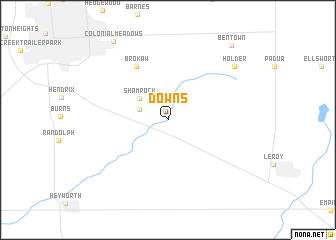 map of Downs