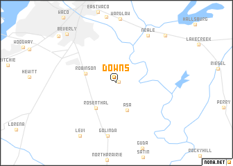 map of Downs