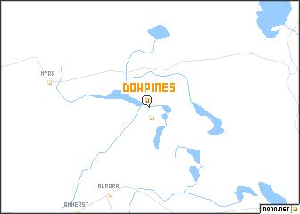 map of Dow Pines