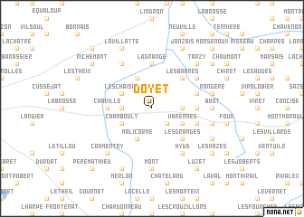 map of Doyet