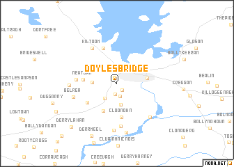 map of Doyles Bridge