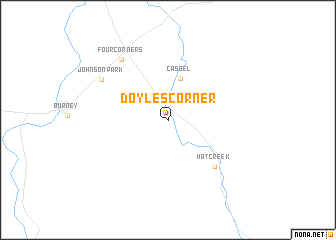 map of Doyles Corner