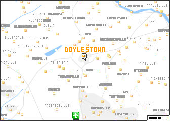 map of Doylestown