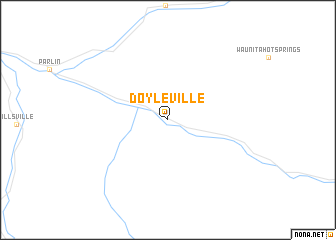 map of Doyleville