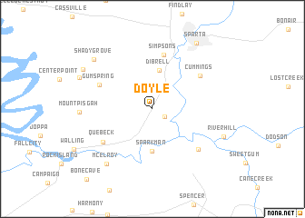 map of Doyle