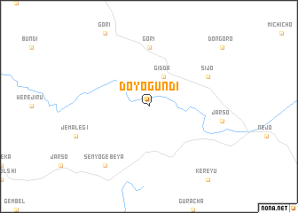map of Doyo Gundī