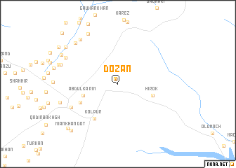 map of Dozān