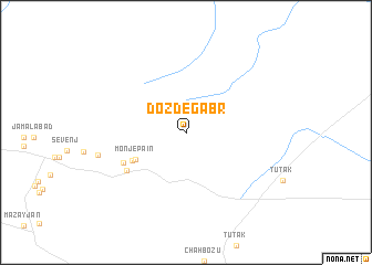 map of Dozd-e Gabr