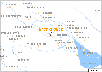 map of Dozdkūrdak