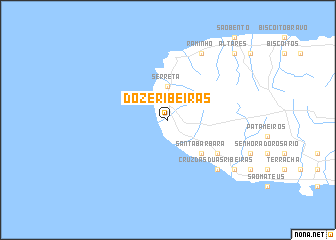 map of Doze Ribeiras