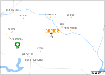 map of Dozier