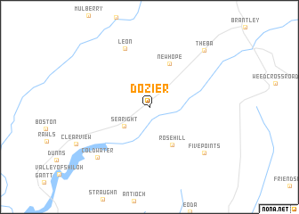 map of Dozier