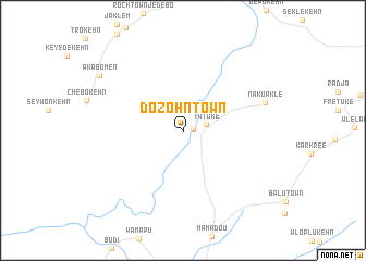 map of Dozohn Town