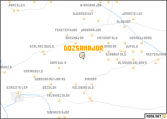 map of Dózsamajor