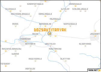 map of Dózsa Úti Tanyák